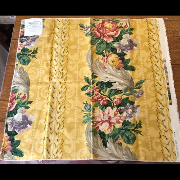 Designer Fabric Sample/Nina Campbell for Osborne & Little/Linen & Cotton/26”x26” - Picture 9 of 9